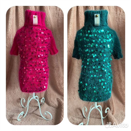 Свитер для собаки из пуха норки