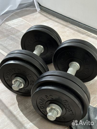 Гантели borabo разборные обрезиненные