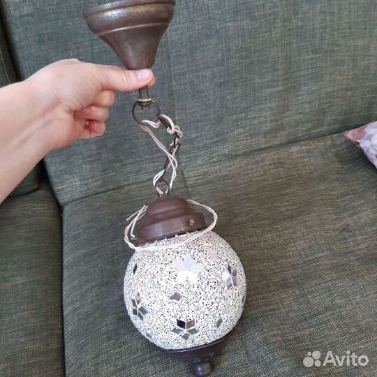 Люстра индийская лампа, ручная работа