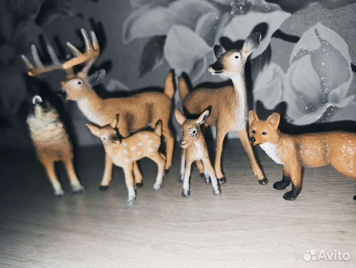 Лесной набор фигурок животных