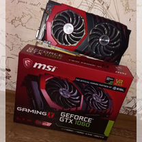 Видеокарта gtx 1060 6gb gaming x MSI