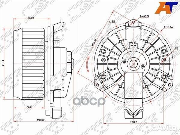 Мотор отопителя салона honda civic FD# 06- (LHD