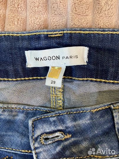 Джинсовые шорты waggon paris