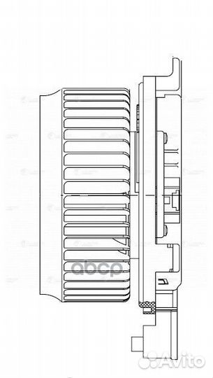 Э/вентилятор отоп. для а/м Toyota Sequoia II (0