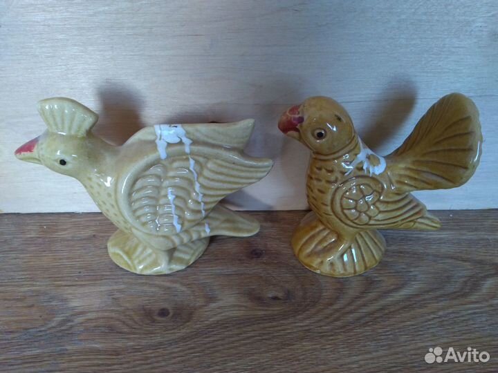 Статуэтки фаянс - Сказочные птицы