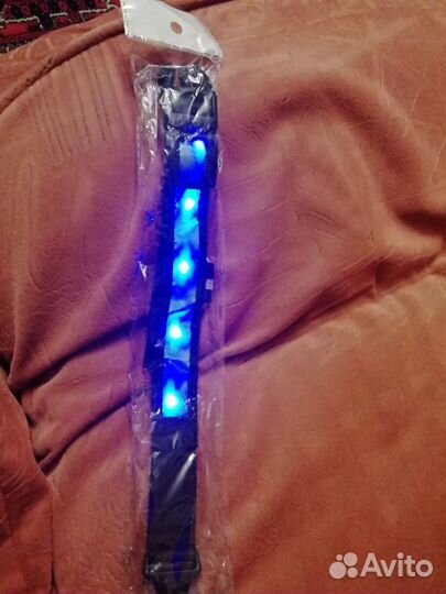 Светодиодный ошейник для мелких пород собак S