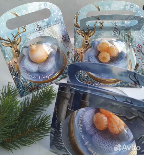 Новогодний подарок, мыло ручной работы