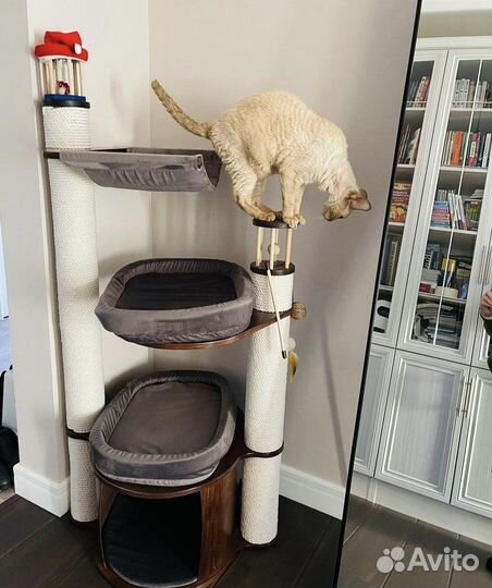 Когтеточка для кошек с домиком