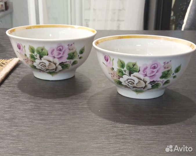 Пиала кружка, фарфоровая винтажная 1990 года