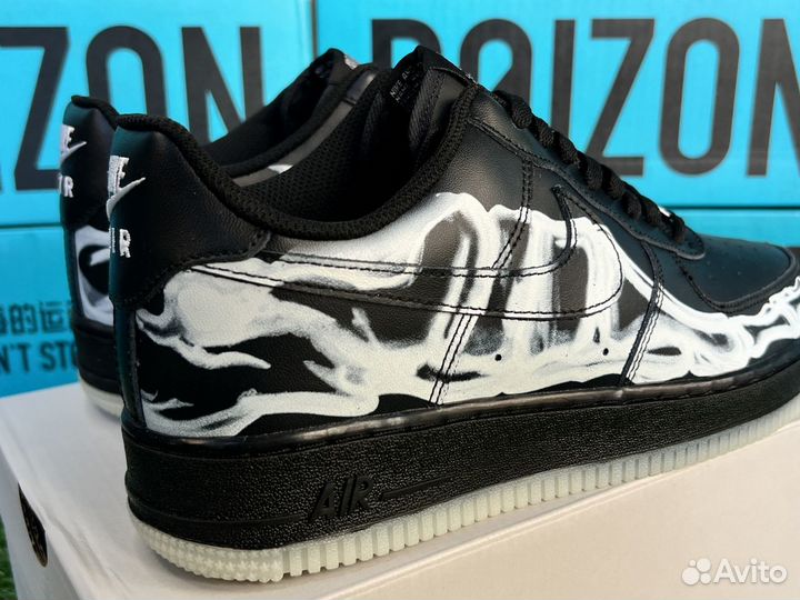 Nike air force 1 low skeleton black BQ7541 001