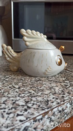 Икорница и солонка,раритет фарфор
