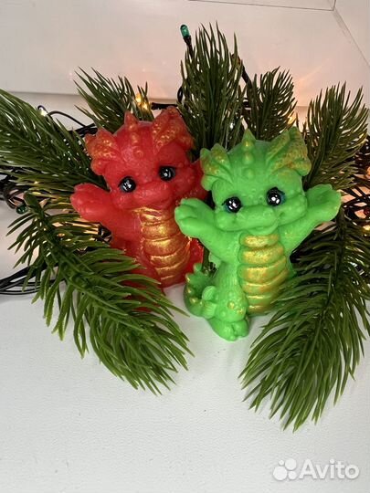 Дракон из мыла ручная работа