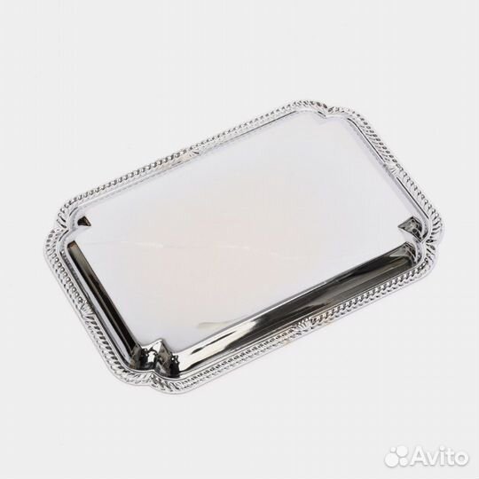 Поднос металлический 15х22см