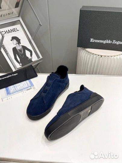 Зимние кеды Ermenegildo Zegna мужские овчина 39-46