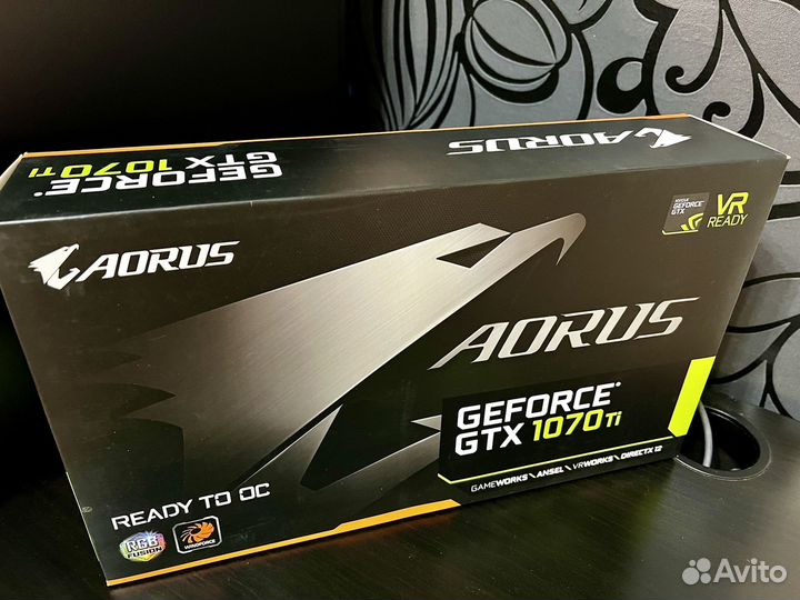 Видеокарта Gigabyte aorus GeForce GTX 1070 ti 8G