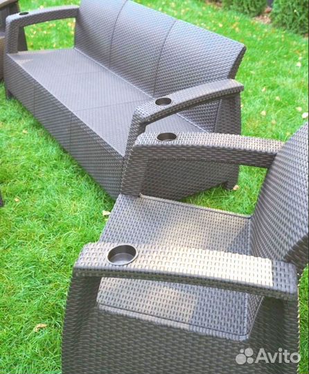 Кресло садовое ротанг плюс