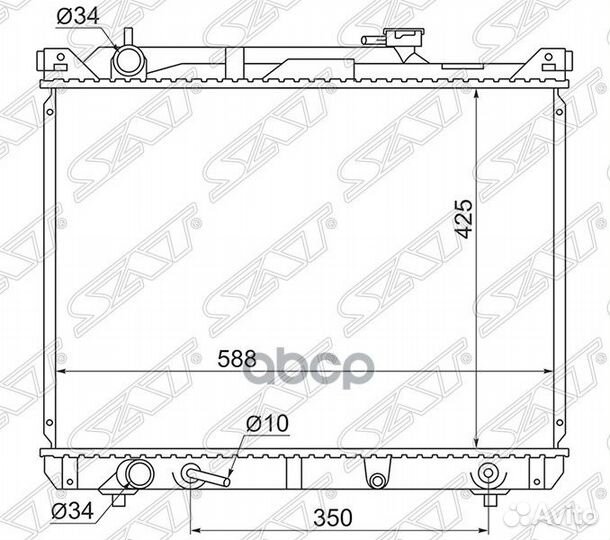 Радиатор Suzuki Escudo 97-05 / Grand Vitara 97