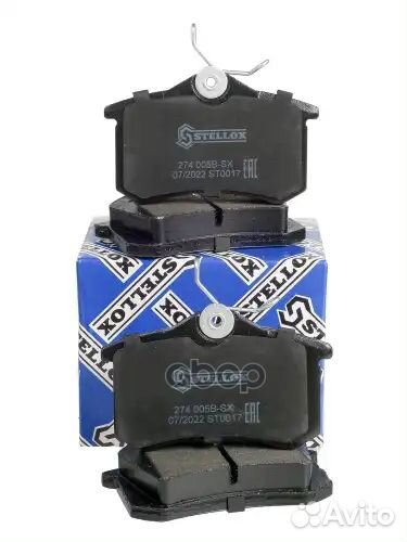 274 005263 05263 011083 колодки дисковые з., 1.4