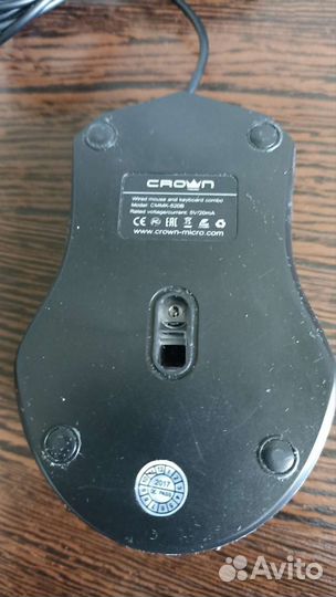 Комплект клавиатура и мышь Crown Micro cmmk-520B