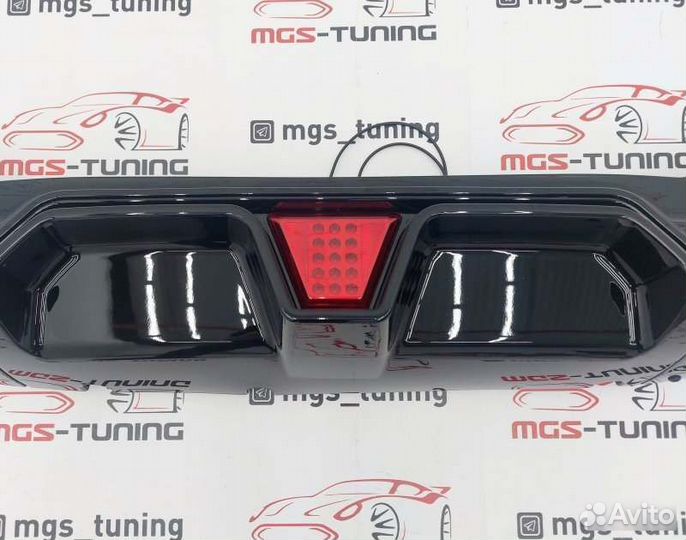Диффузор M5 CS черный BMW 5 G30 LED стоп сигнал
