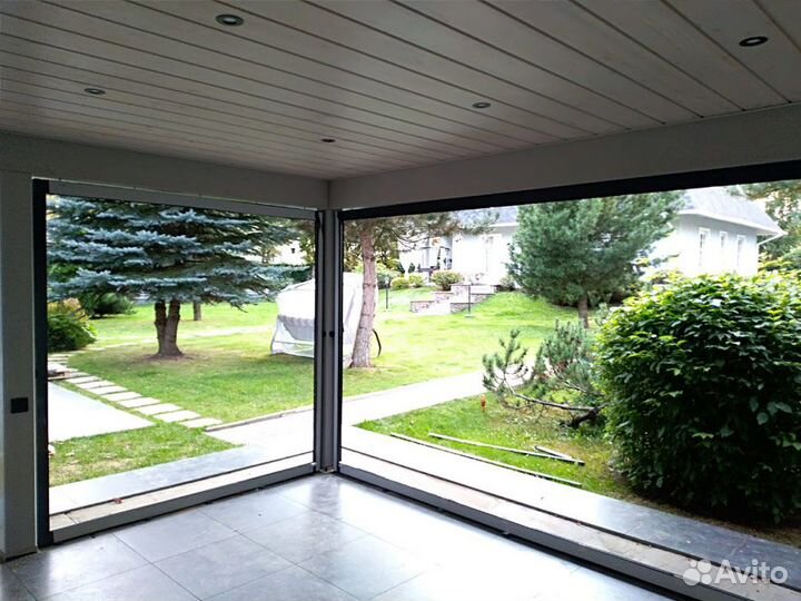 Витраж из алюминиевого профиля