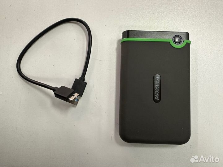 Внешний диск бу 2 tb Transcend с кабелем 898 ч