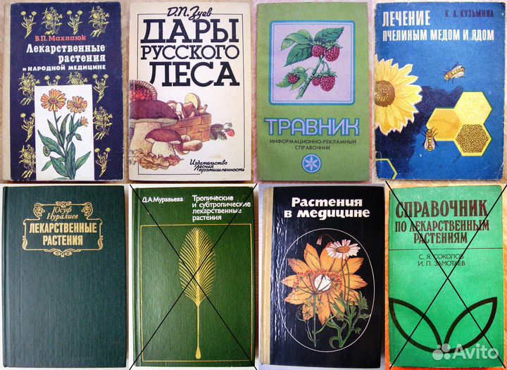 Книги по лекарственным растениям, лечению мёдом