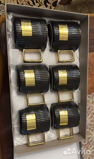 Графин со стаканами богемия