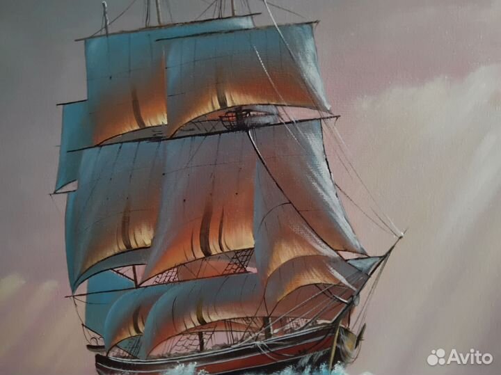 Картина холст масло 60