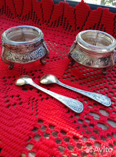 Солонка мельхиоровая СССР