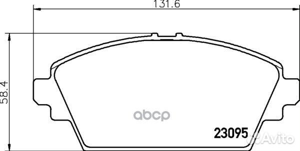 Колодки тормозные NP2054 nisshinbo
