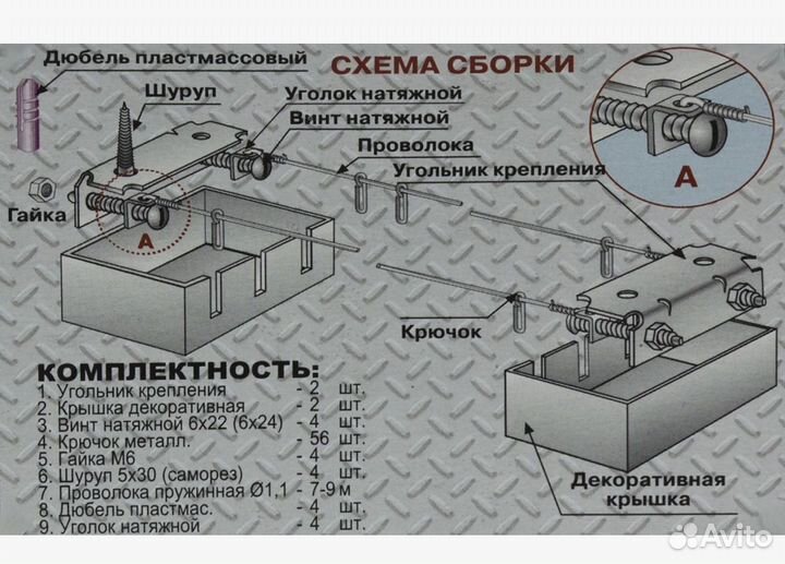 Карниз для штор струнный СССР