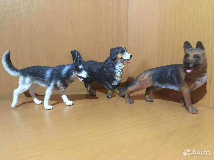 Фигурки собак Schleich, Papo, Mojo
