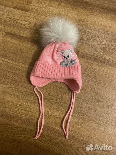 Шапка для новорожденной зима