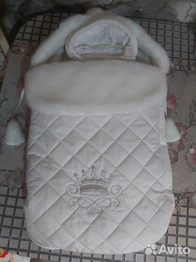 Конверт на выписку зимний для девочки