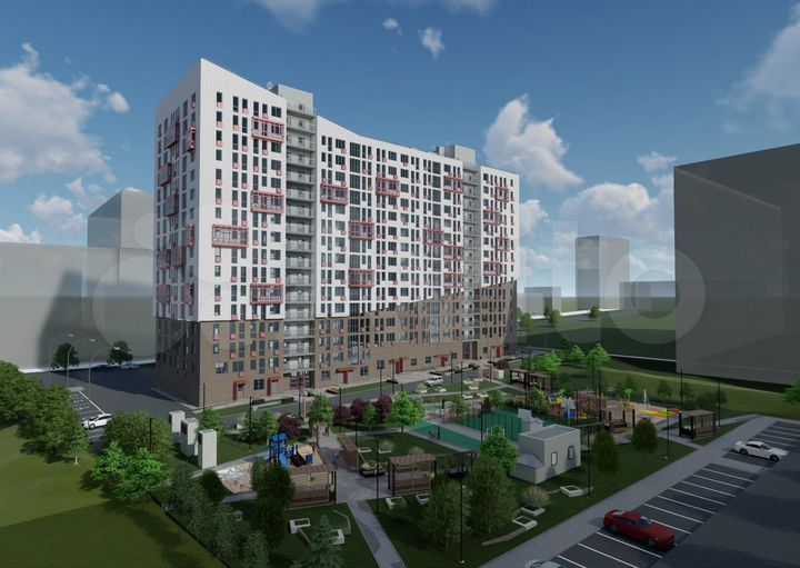 2-к. квартира, 67,6 м², 10/16 эт.