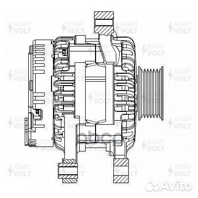 Генератор 90A LG 2707 startvolt