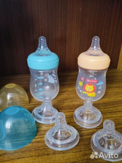 Молокоотсос ручной + бутылочки Avent
