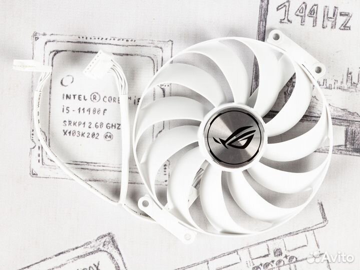 Вентилятор для видеокарты Asus ROG Strix White №3