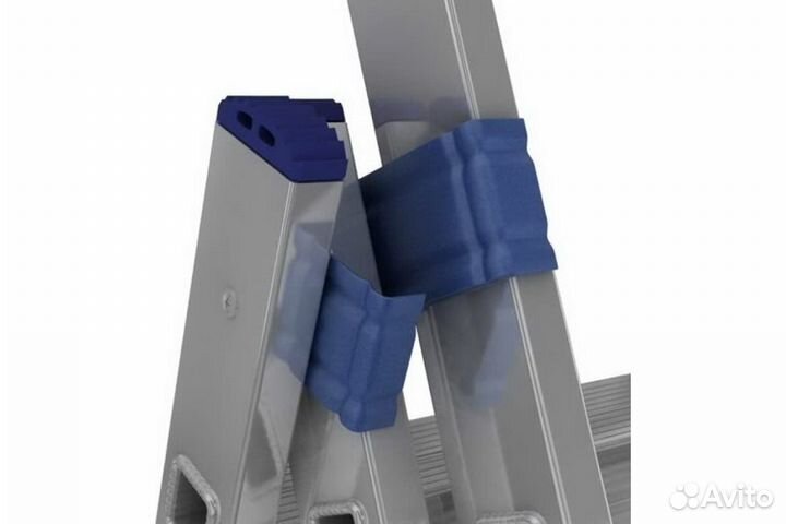 Лестница алюминиевая трехсекционная 3х15 Алюмет