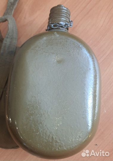 Военная армейская алюминиевая фляга в чехле СССР