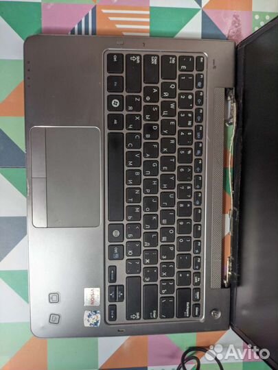 Samsung np535u3c Разбор /мат.плата/зарядное/кулер