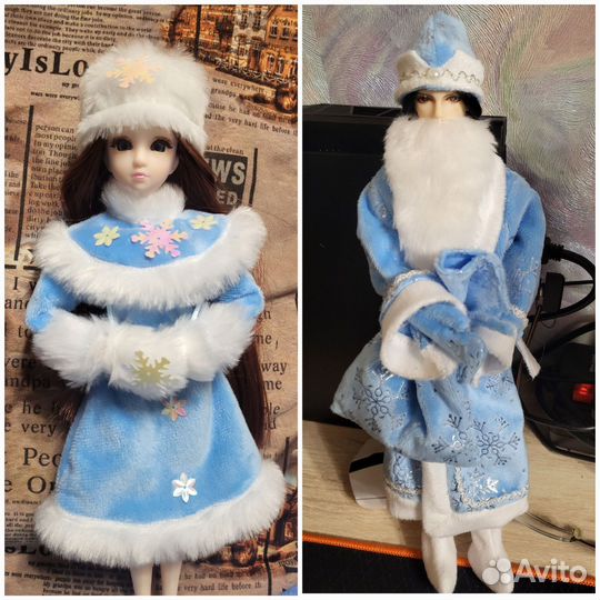 Новогодняя одежда для кукол