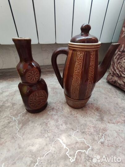 Кувшин,ваза глиняные,Кунгур ваза и СССР кувшин