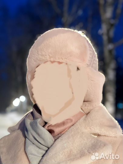 Шапка ушанка женская экомех