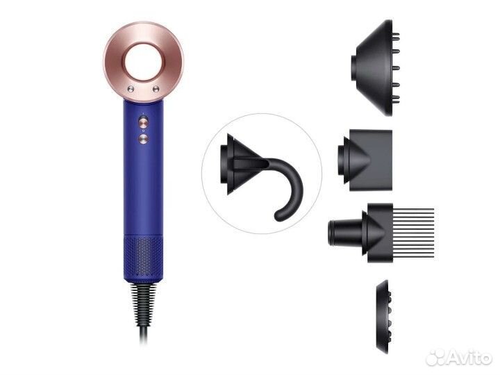 Фен Dyson Supersonic HD08 Vinca Blue. Оригинал