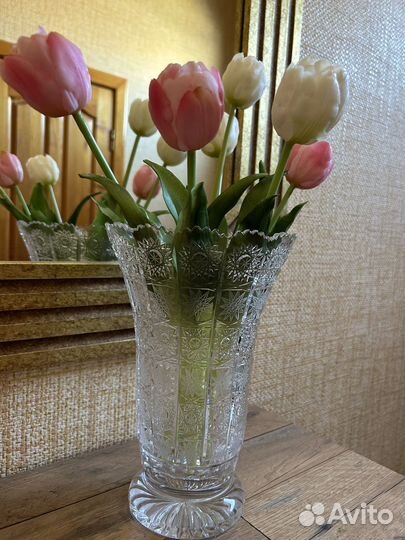 Ваза хрустальная