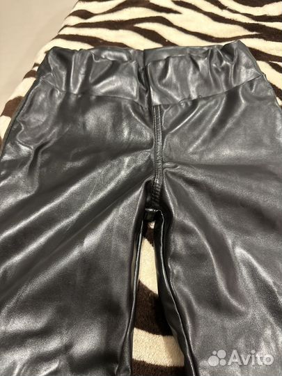 Брюки кожаные