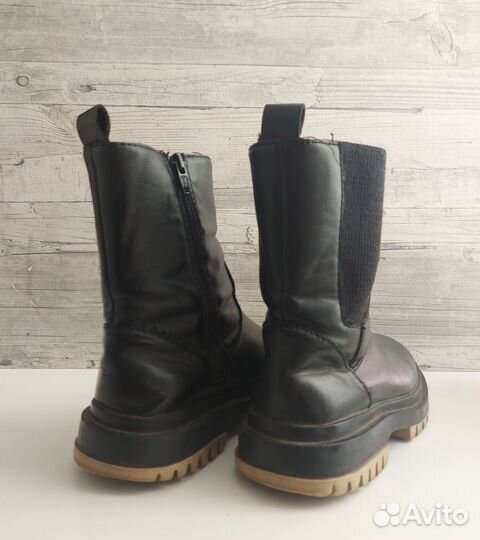 Сапоги детские кожаные Zara. Оригинал