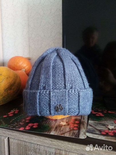 Женская пол/шерсть шапка,подклад флис